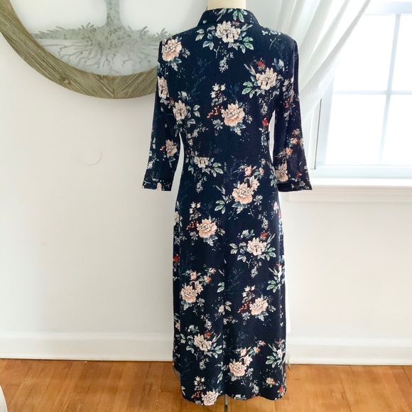 NWT GILLI Floral Midi Shirtdress Small - Picture 6 of 8